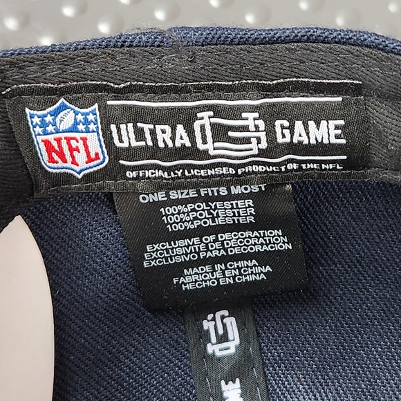 Dallas Cowboys Hat Cap Snap Back Mens One Size Blue White NFL Football Flat Brim - Picture 10 of 12